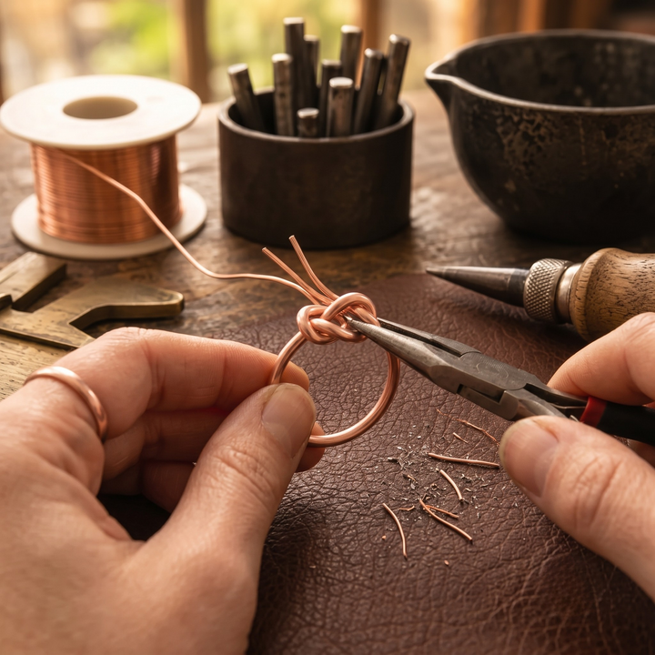 Bague en cuivre Pointe