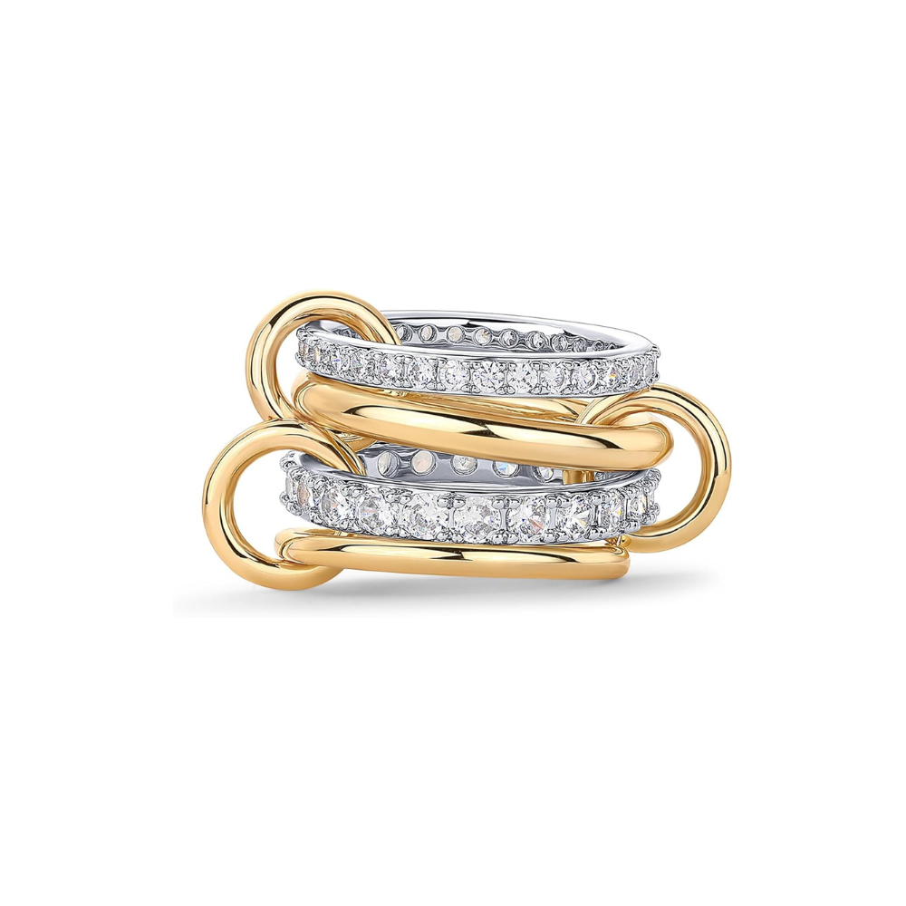 Interlocking Stacking Rings | Gold