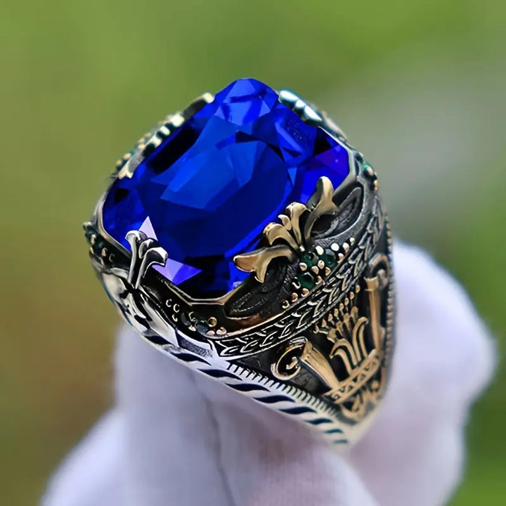Clara Saphira Ring | Bi-colour Gold