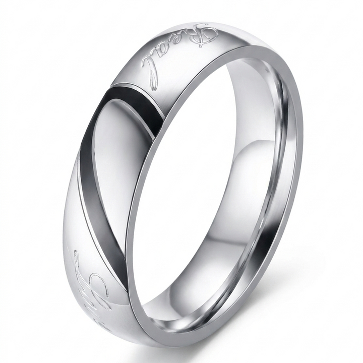 Eternal couple ring | White gold
