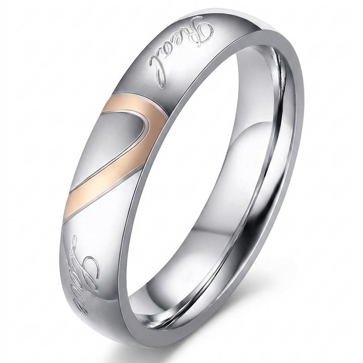 Eternal couple ring | White gold