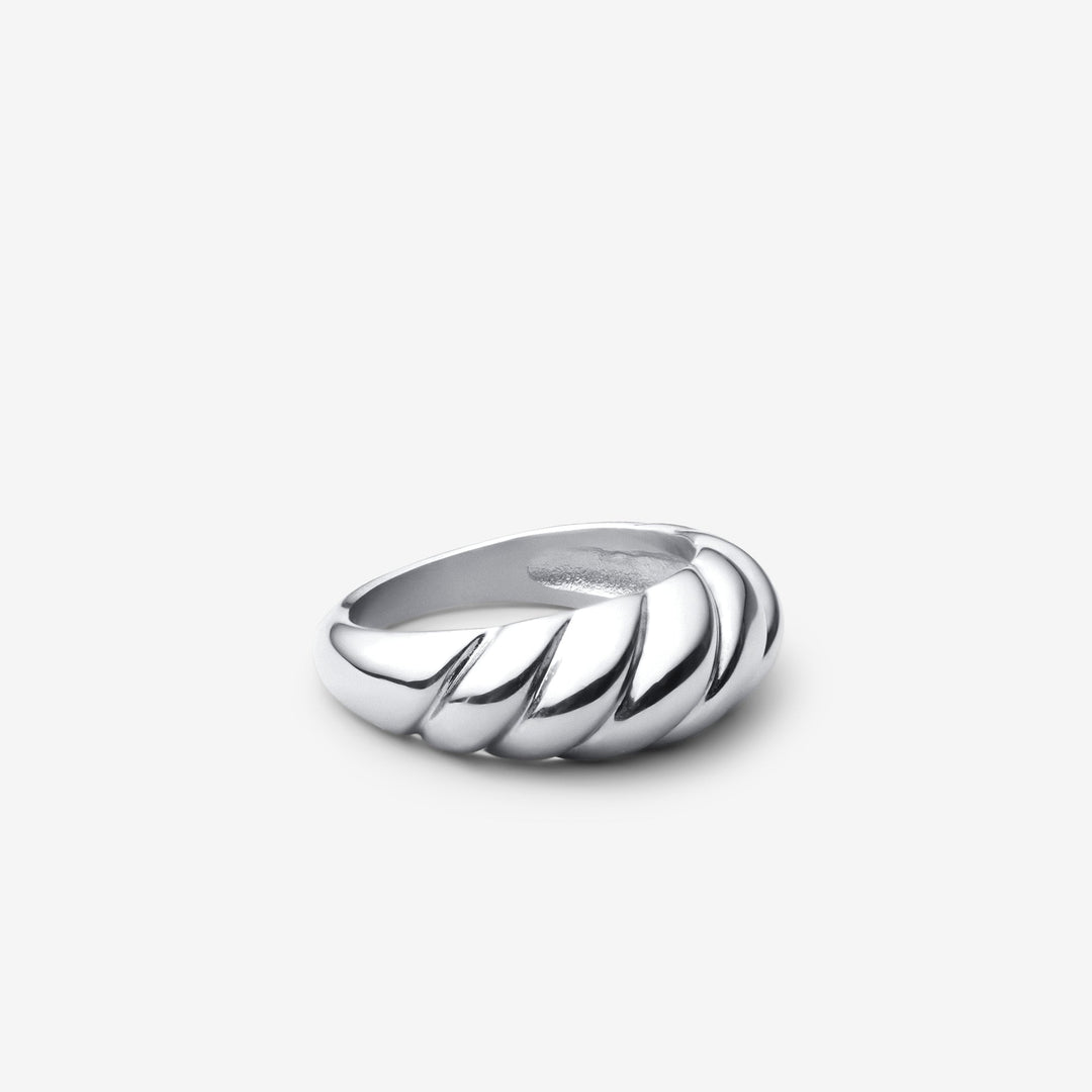 Crescent Ring | White Gold