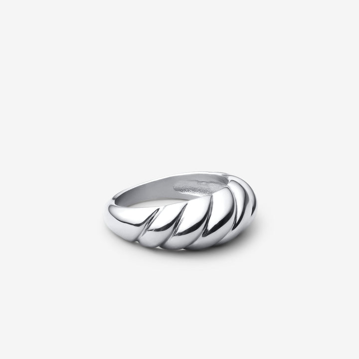 Crescent Ring | White Gold