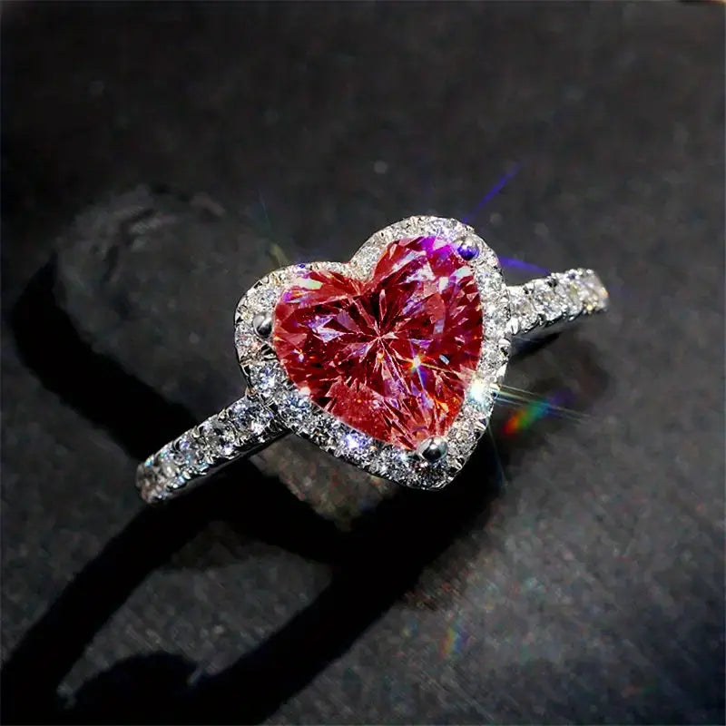 Delara Carmessine Ring | White Gold