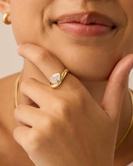 Wavy promise ring | Gold