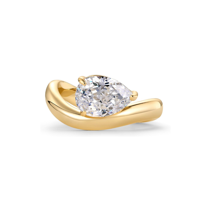 Wavy promise ring | Gold