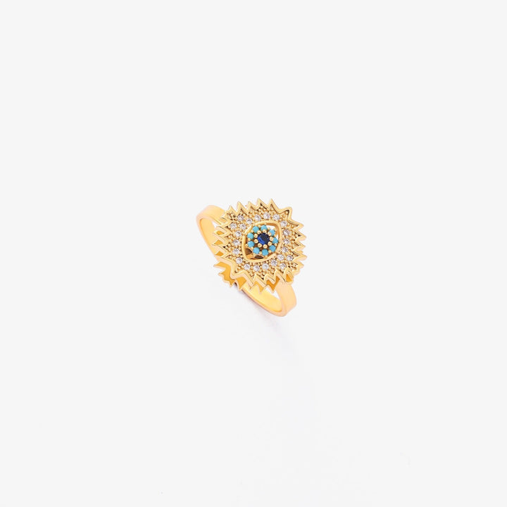 Sapphire sparkle tourbillon ring | Gold