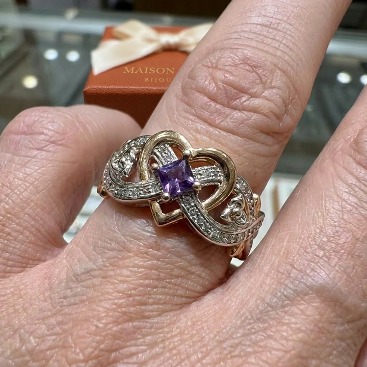 Bague Violetheart | Or bicolore