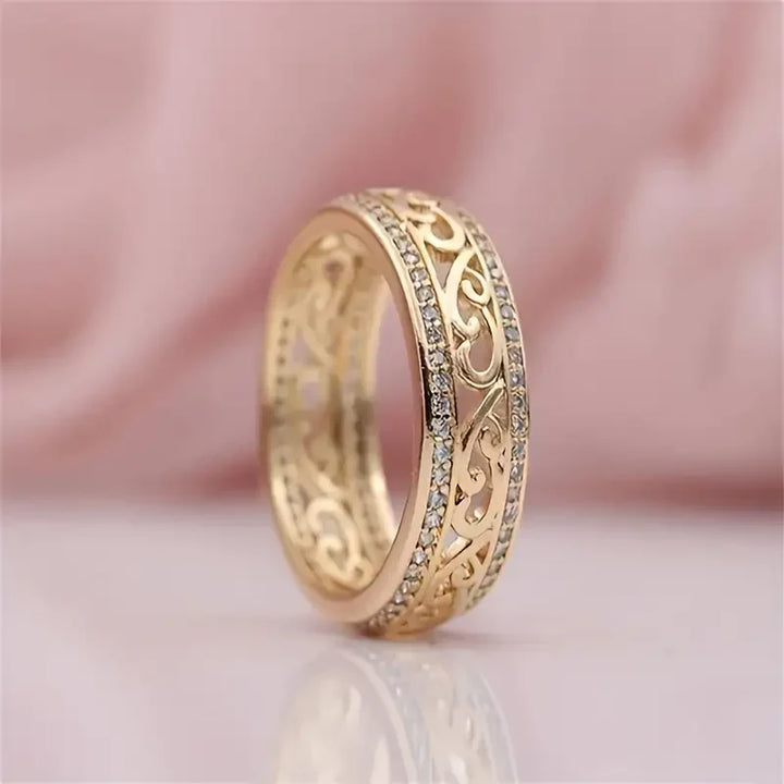 Hollow Shiny Ring | Gold