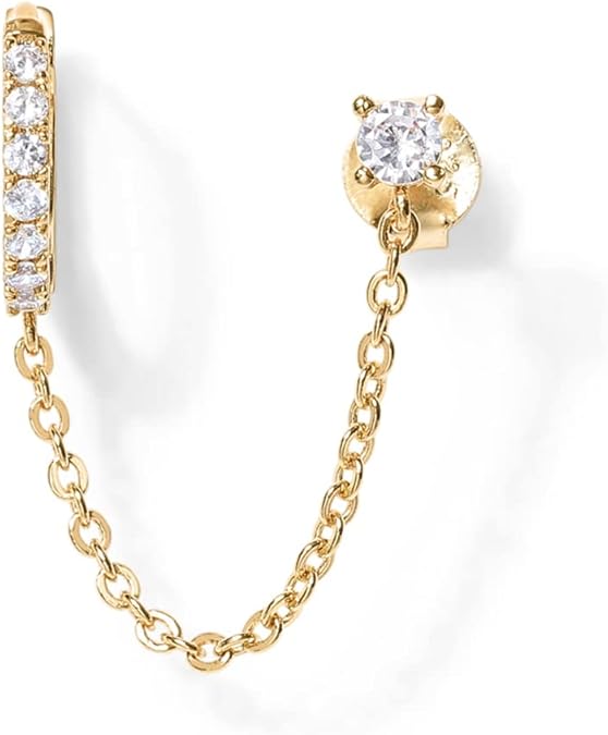 Adèle Chain Earrings | Gold