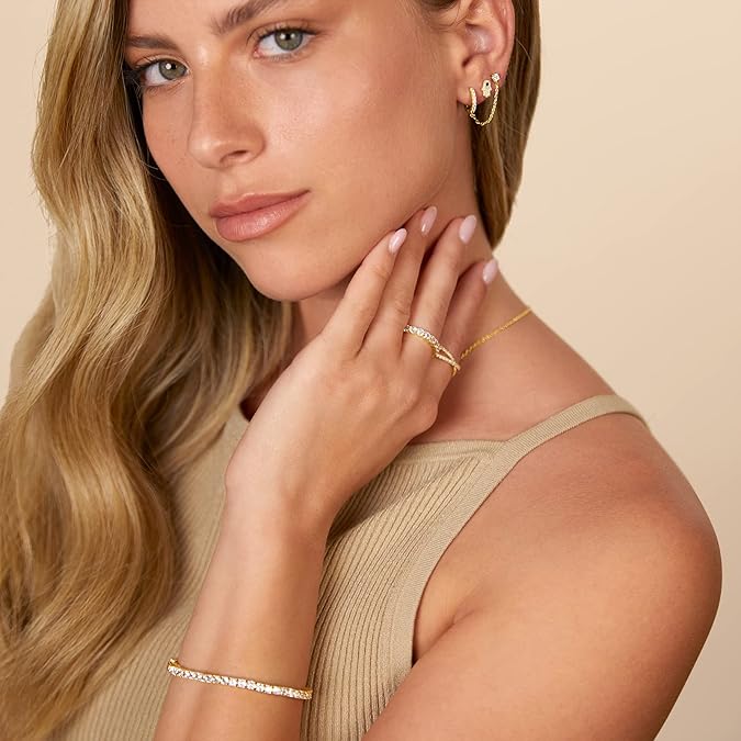Adèle Chain Earrings | Gold