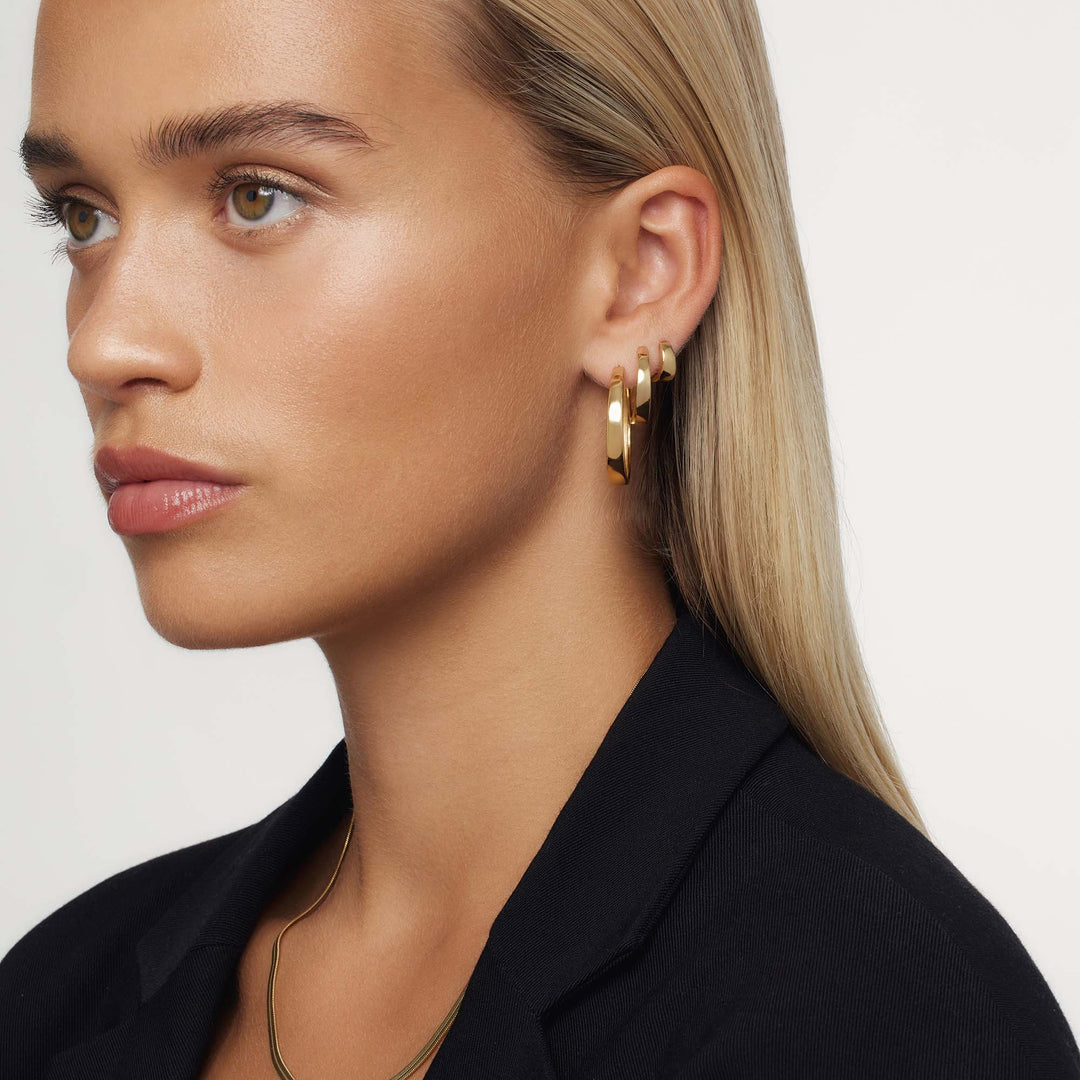 Gia Statement Earrings | Gold