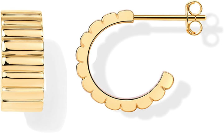 Classic Line Earrings | Gold