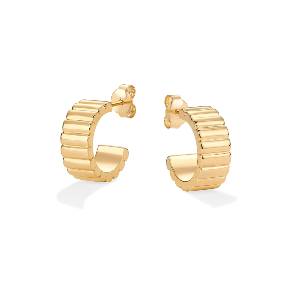 Classic Line Earrings | Gold