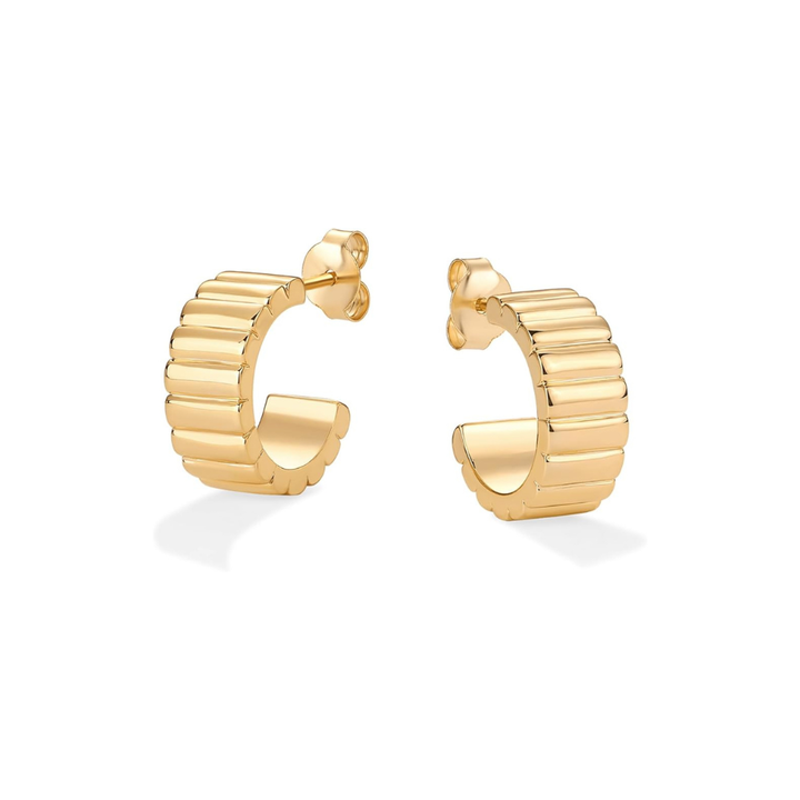 Classic Line Earrings | Gold