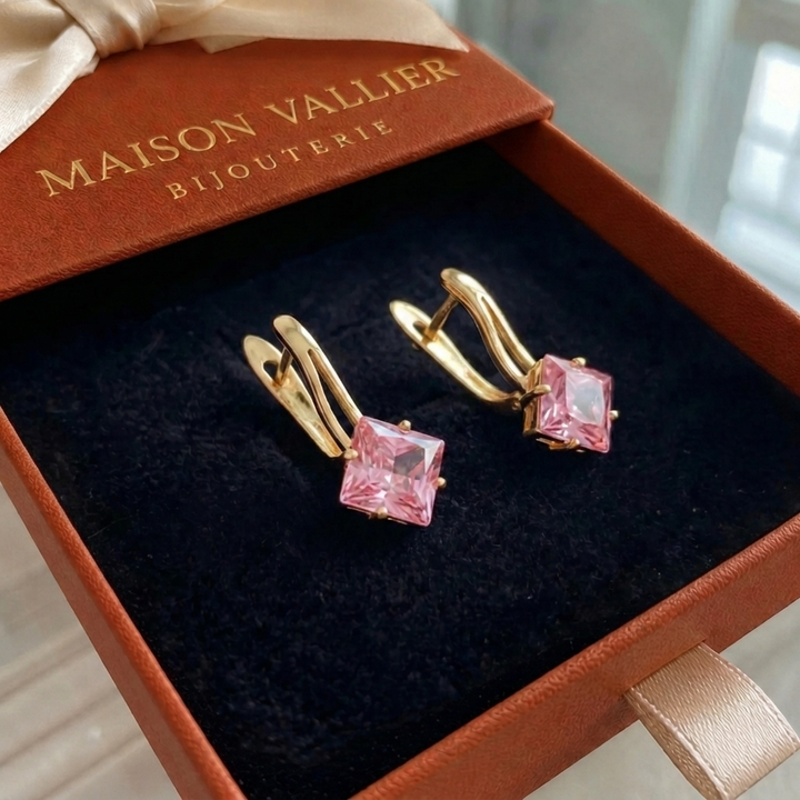 Rosaluxe Crown Earrings | Rose Gold