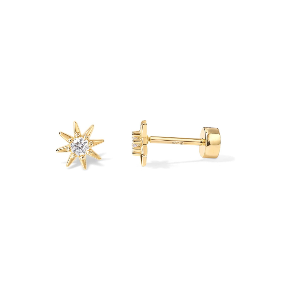 Radiant Sun Earrings | Gold