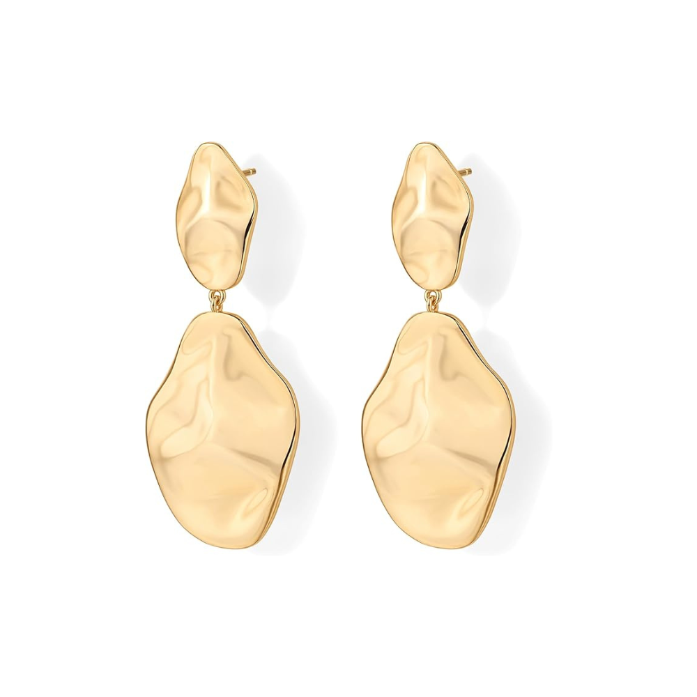 Wavy Wave Earrings | Gold