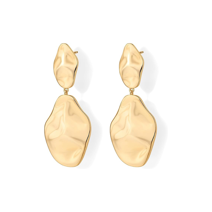 Wavy Wave Earrings | Gold