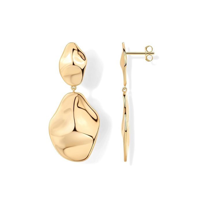 Wavy Wave Earrings | Gold