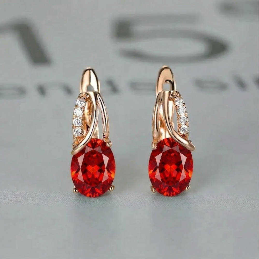 Verena Rubina Earrings | Gold