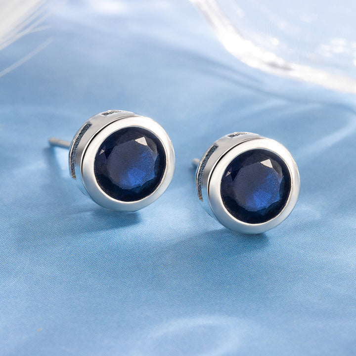 Sapphire Set Earrings | White Gold