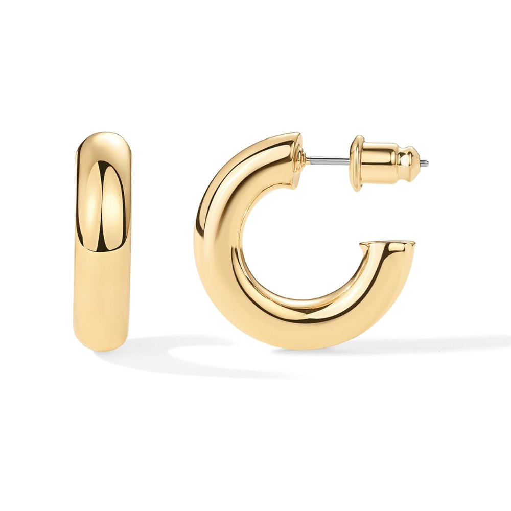 Star Dust Hoop Earrings | Gold