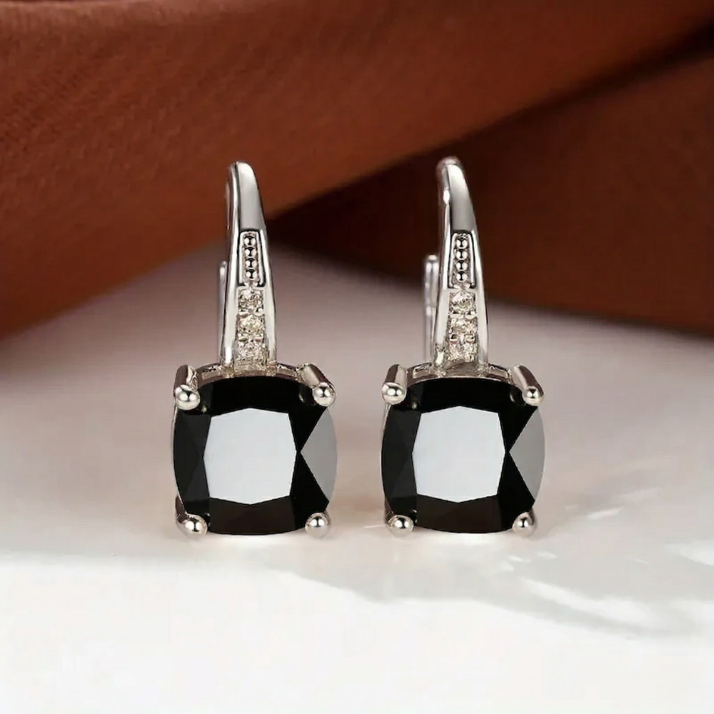 Mystical Stone Hoop Earrings | Gold