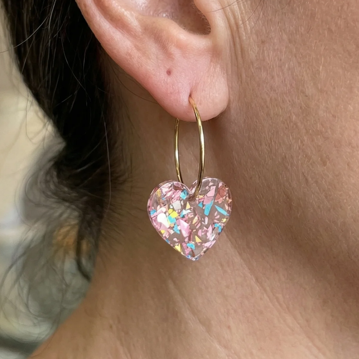 Heart-Shaped Sugar Earrings | Gold
