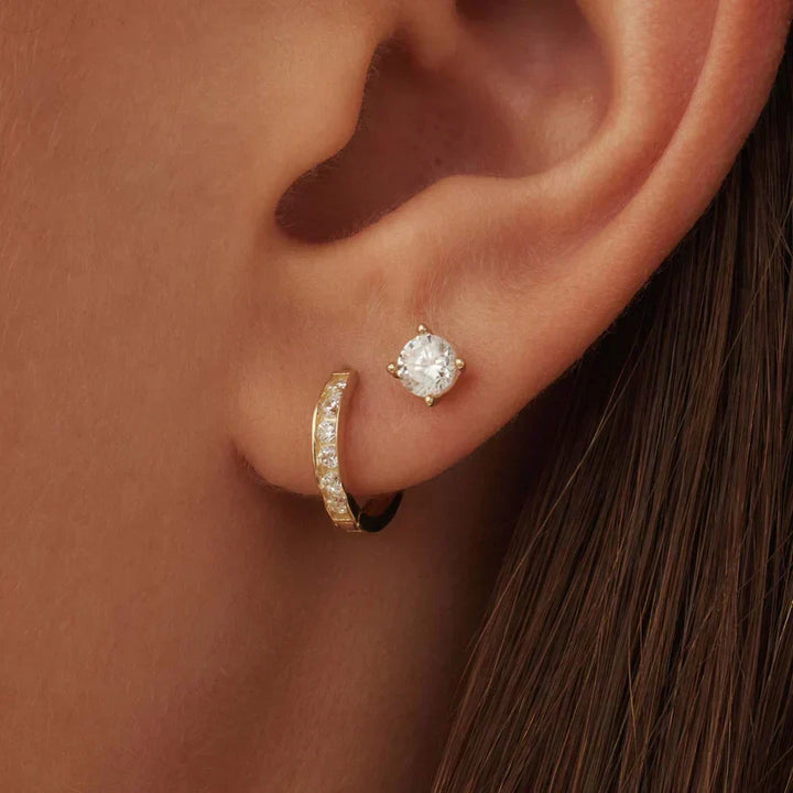 Dara Stone Sparkling Earrings | Gold