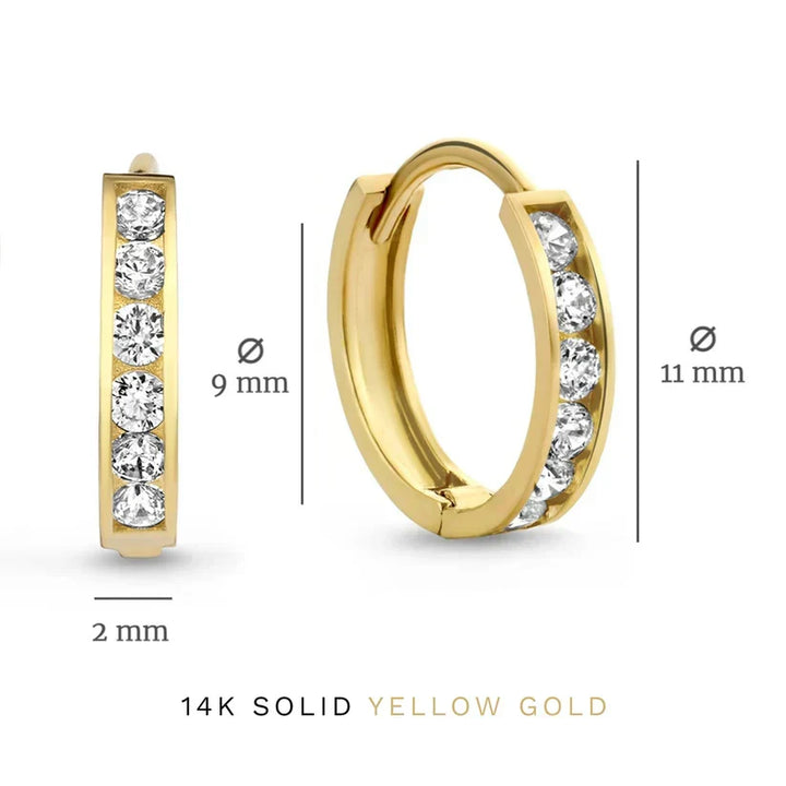 Dara Stone Sparkling Earrings | Gold