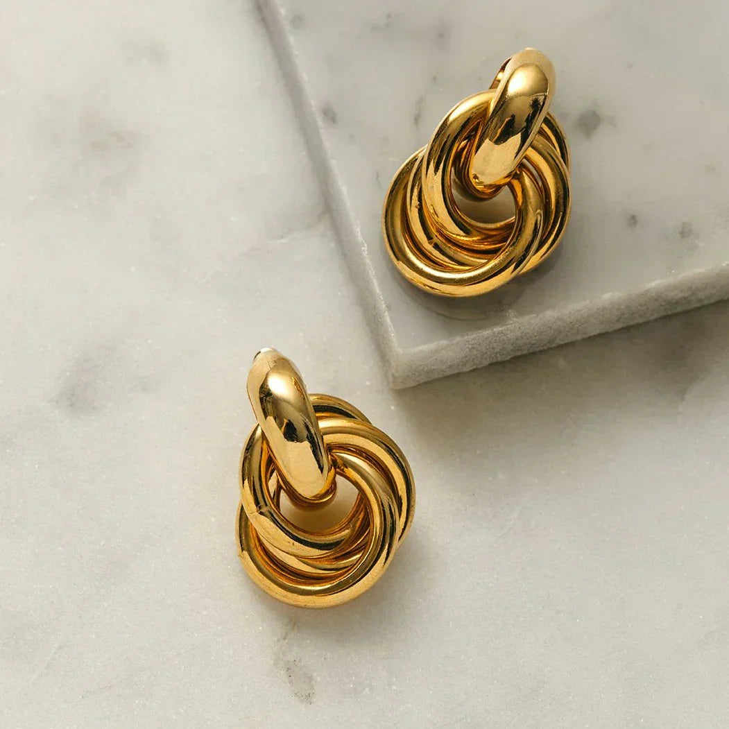 Intertwined Earrings | Gold