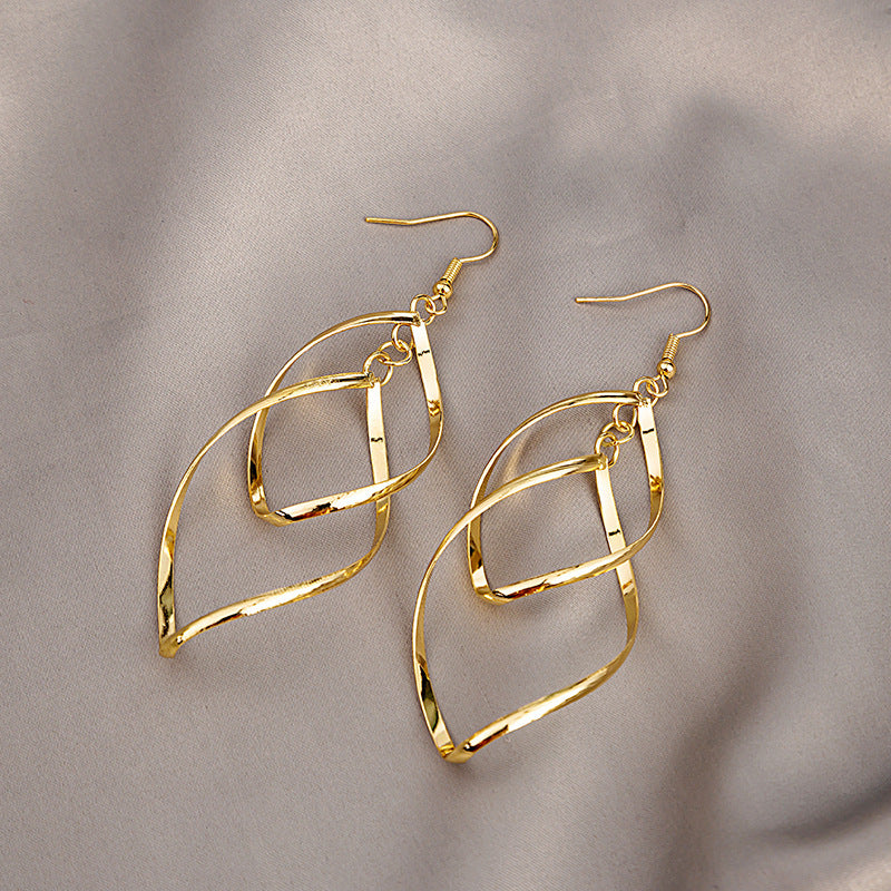 Minimalist Layered Earrings | Gold