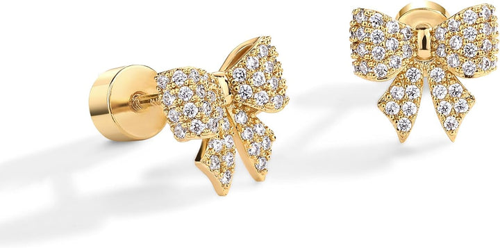 Bow Pattern Earrings | Gold