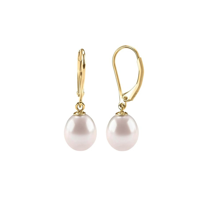 Dangling Pearl Earrings | Gold