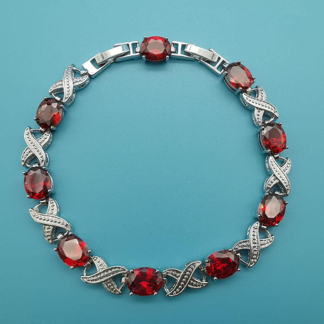 Alendra Flambeau Bracelet | White Gold