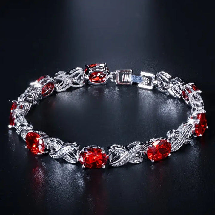 Alendra Flambeau Bracelet | White Gold