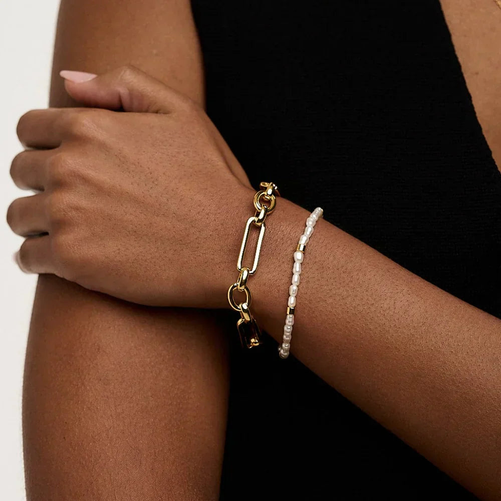 Barrette Bracelet | White Gold