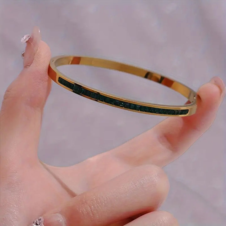 Celestial Green Bracelet | Gold