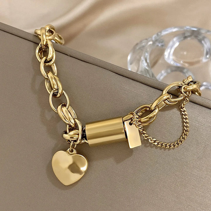 Revitalising Thick Chain Bracelet | White Gold