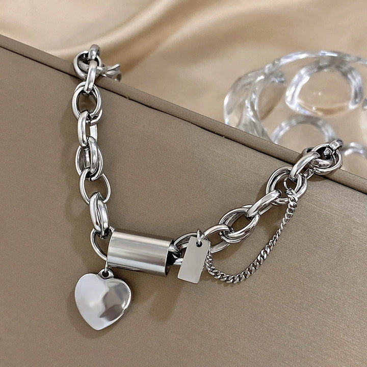 Revitalising Thick Chain Bracelet | White Gold