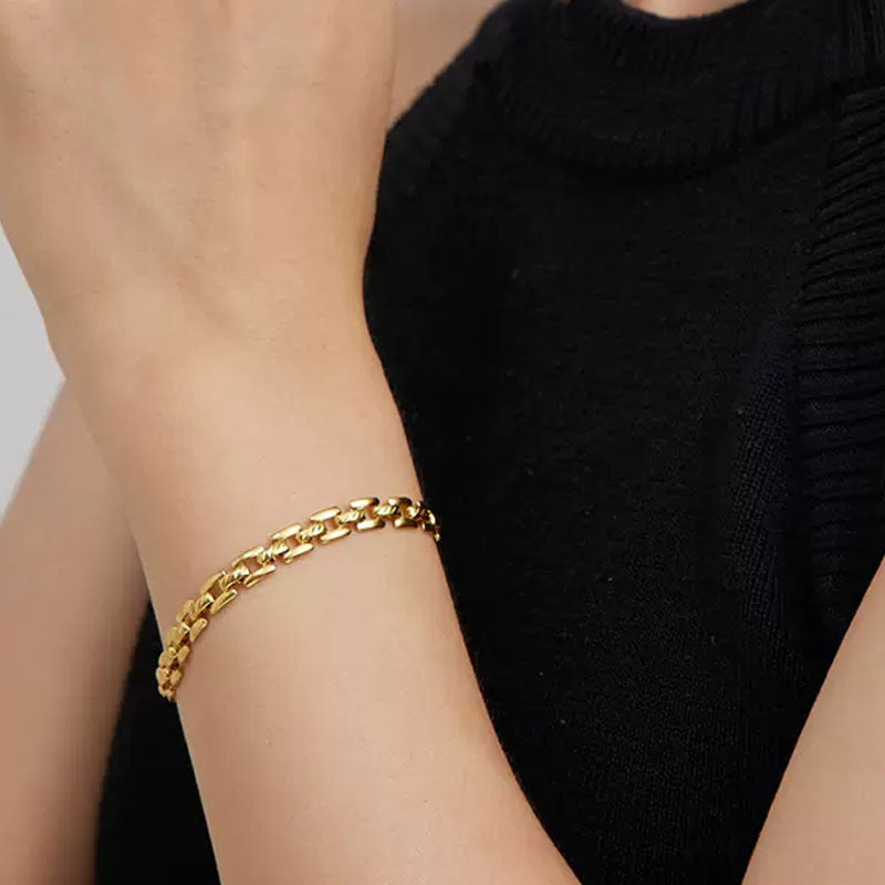 Chain Bracelet Watch | Gold