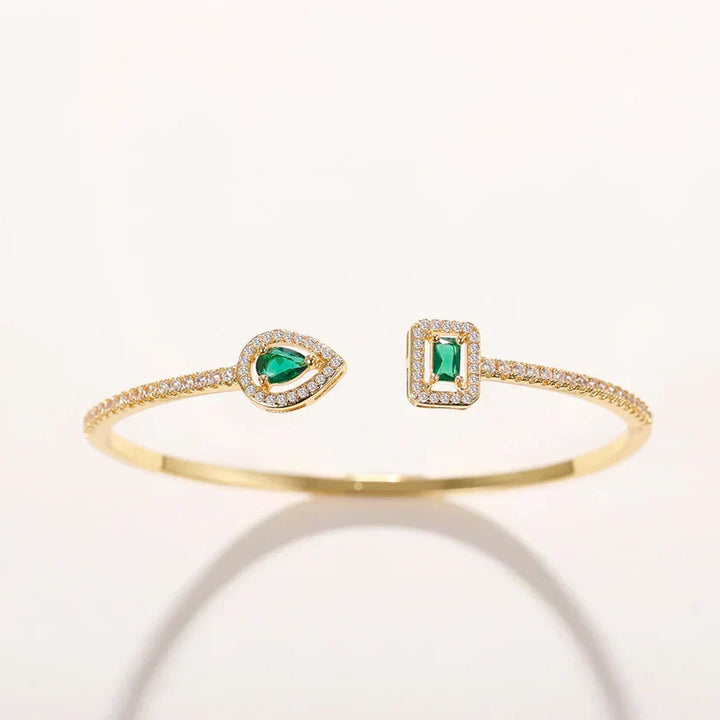 Claudia Bracelet in Emerald | Gold
