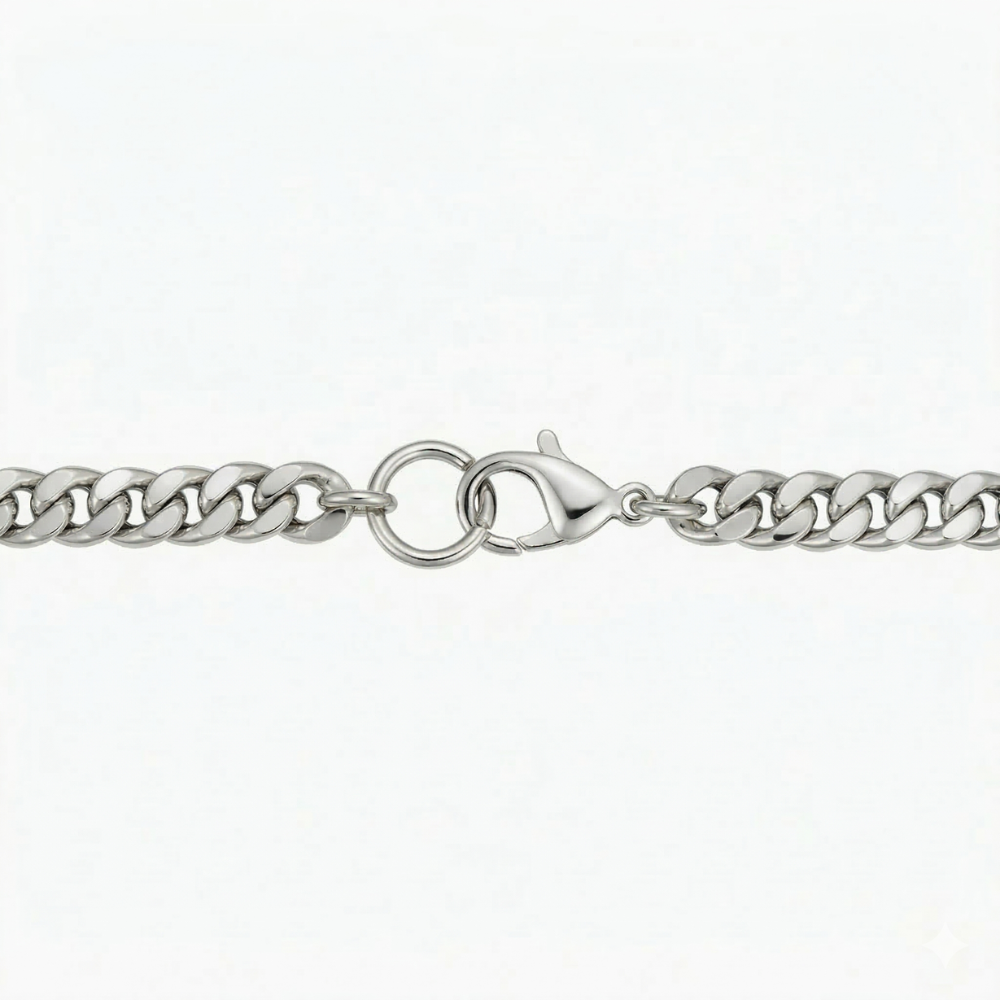 Cuban Bracelet | White Gold