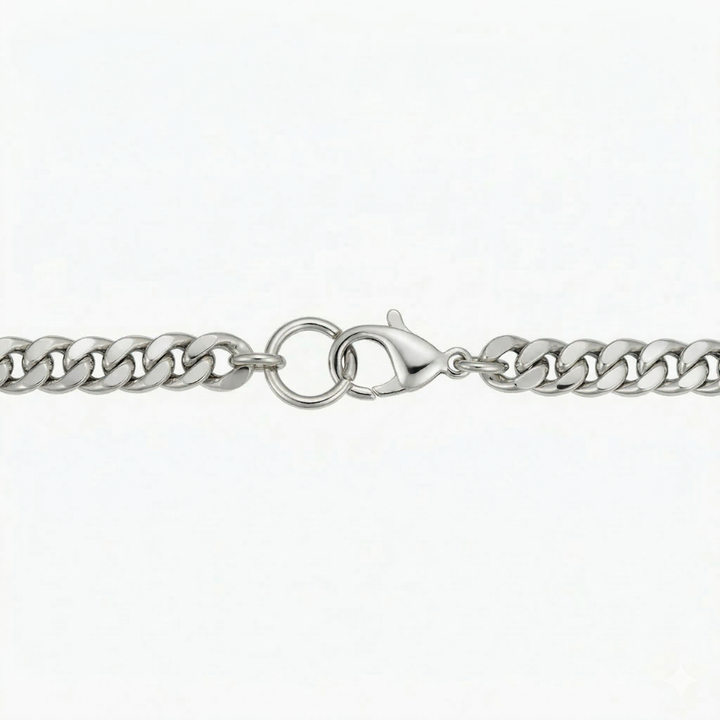 Cuban Bracelet | White Gold