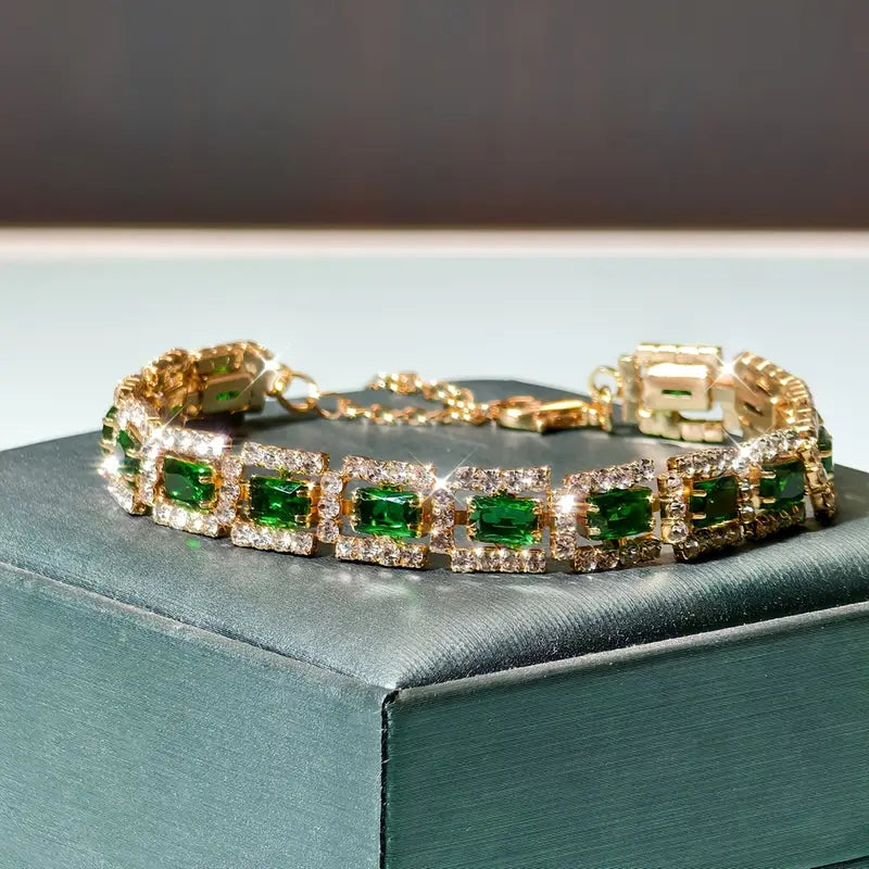 Bracelet Elisa Esmeralda | Or