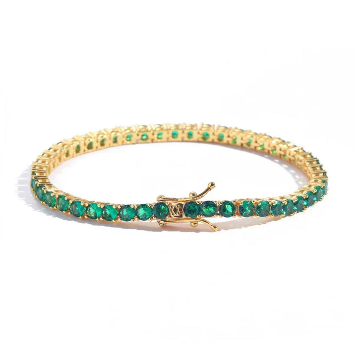 Ella Bracelet with Emerald | Gold