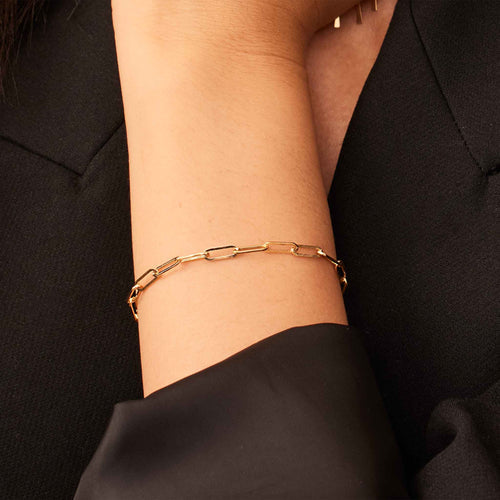 Venetian Link Bracelet | White Gold
