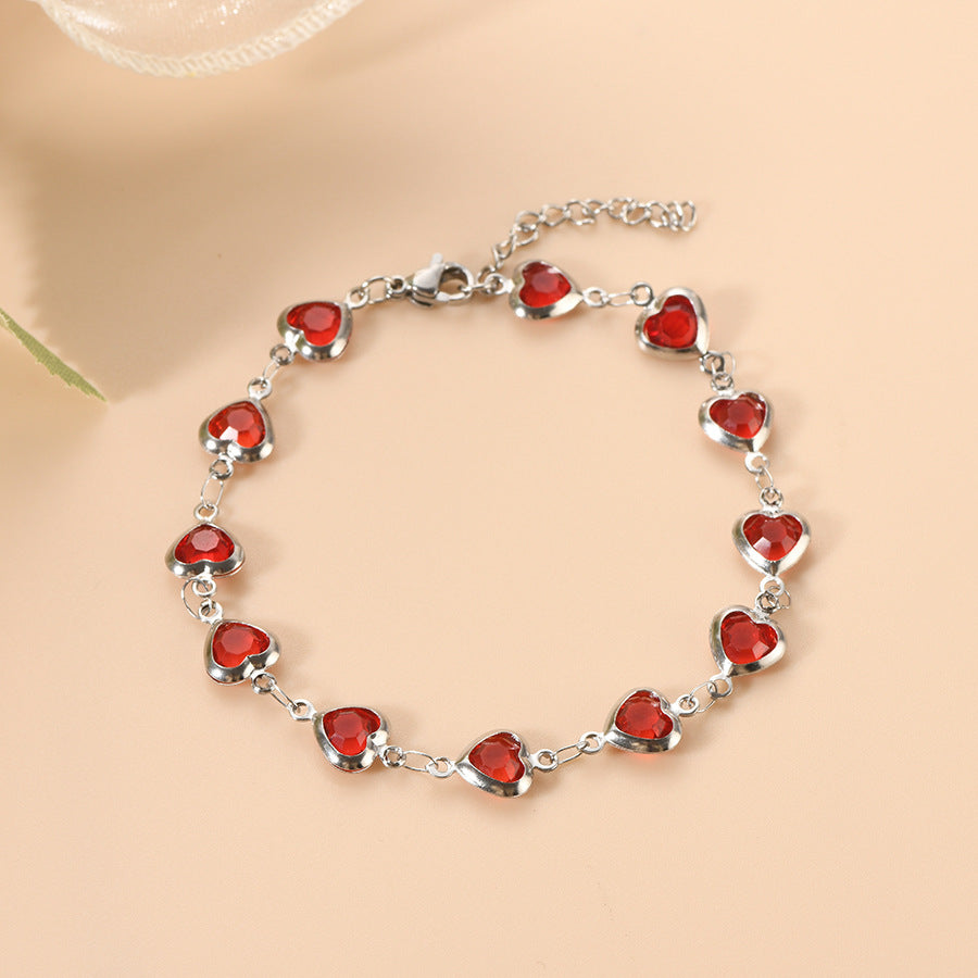 Ophélie Grenatelle Bracelet | White Gold