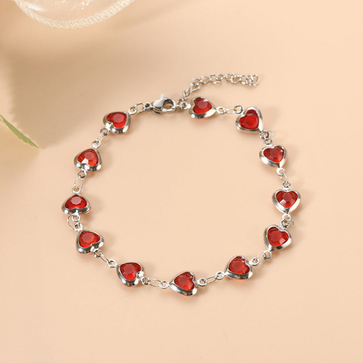 Ophélie Grenatelle Bracelet | White Gold